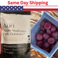 Auri Super Mushroom Daily Gummies – 12 Mushroom Blend with Chaga – 60 Gummies