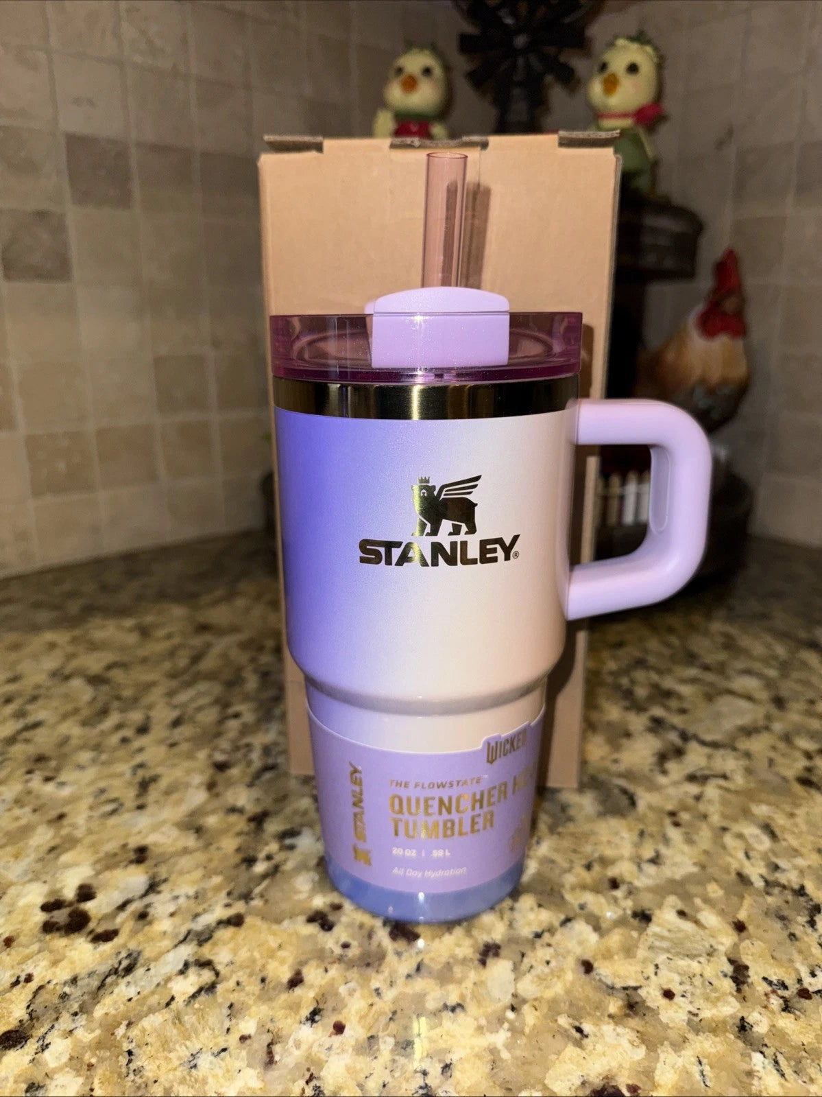 Stanley x Wicked For Good 20oz FlowState Quencher Glinda Tumbler