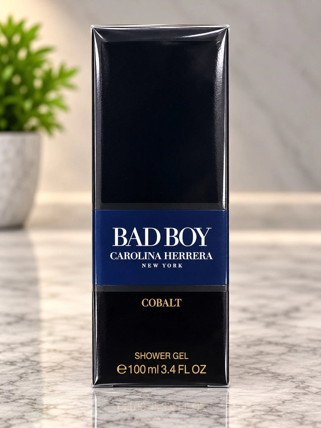 Carolina Herrera Bad Boy Cobalt Men’s Blue Shower Gel 3.4 oz