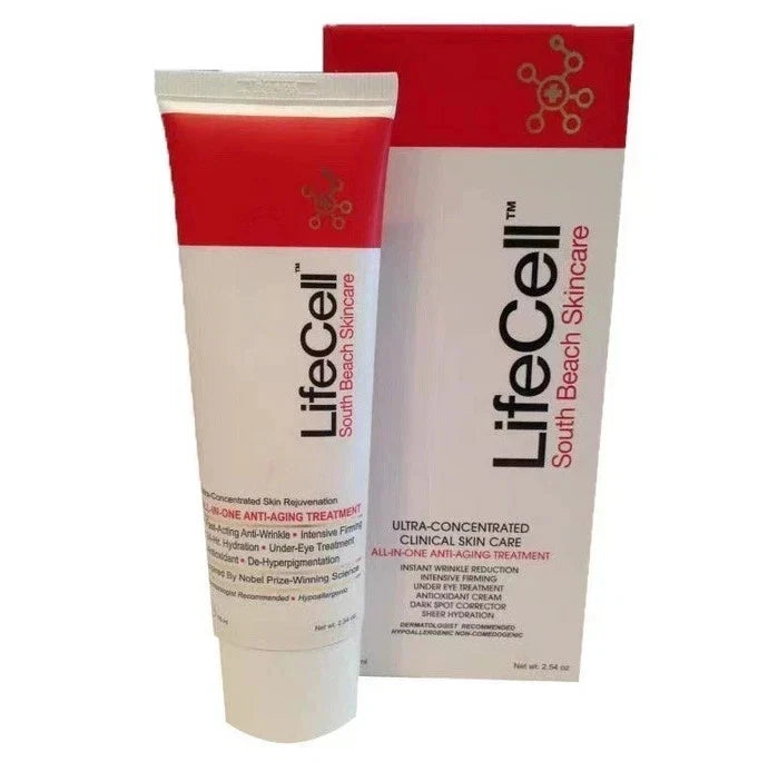 LifeCell South Beach All-In-One Anti-Aging Treatment 2.54 oz New