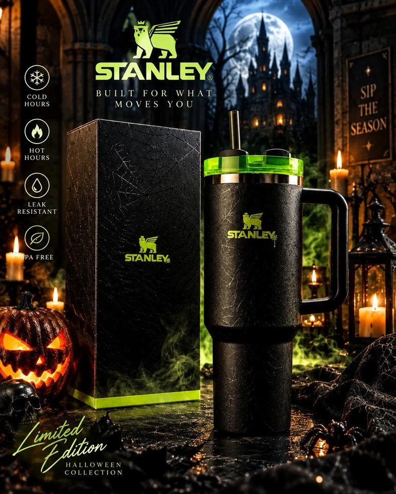 Stanley Halloween Web Glow H2.0 40oz Tumbler Limited Edition New