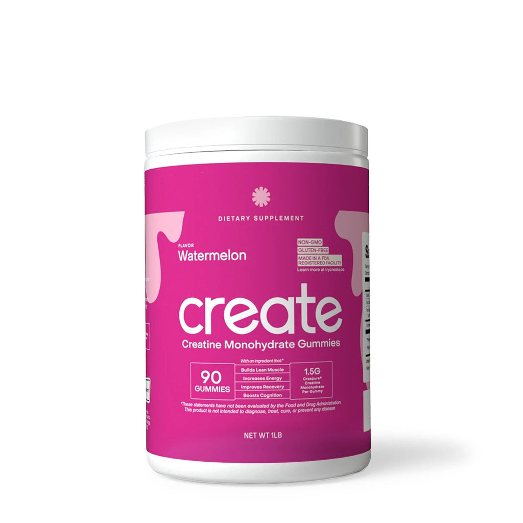 Creatine Monohydrate Gummies – Watermelon Flavor – 90 Gummies