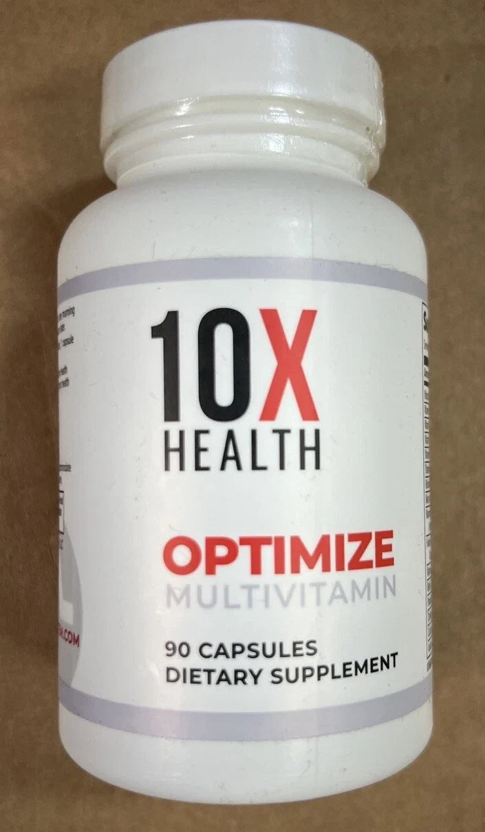 10X Health Optimize Multivitamin – 90 Capsules – Daily Dietary Supplement