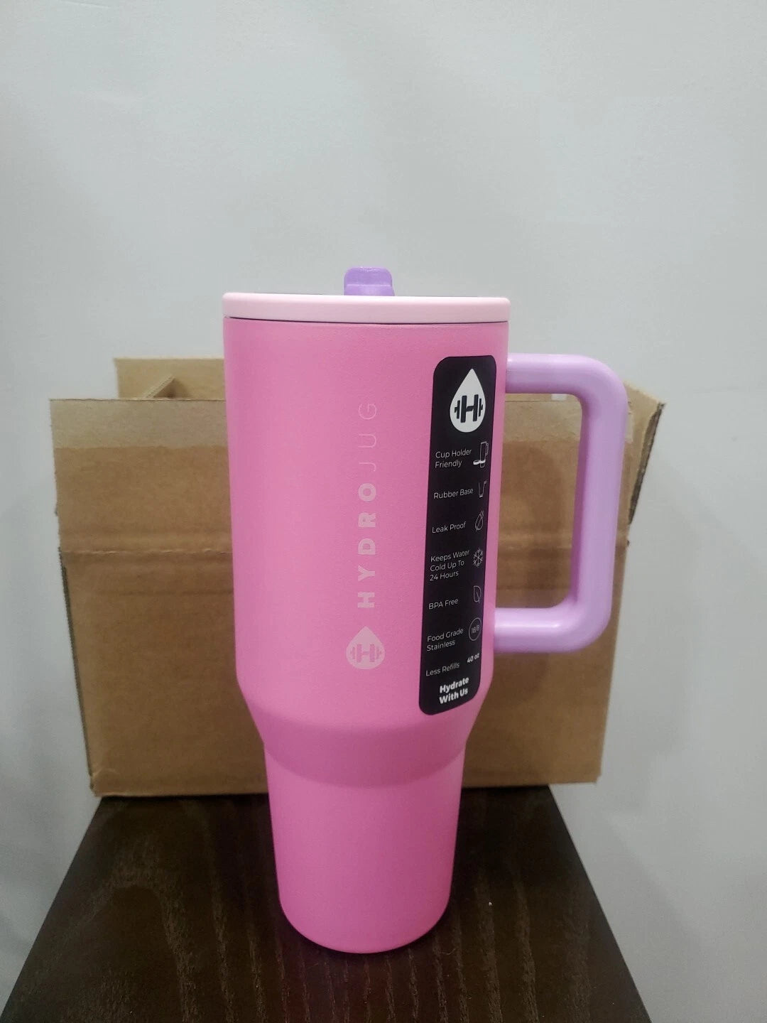 HydroJug Traveler 40 oz Pink Sugar