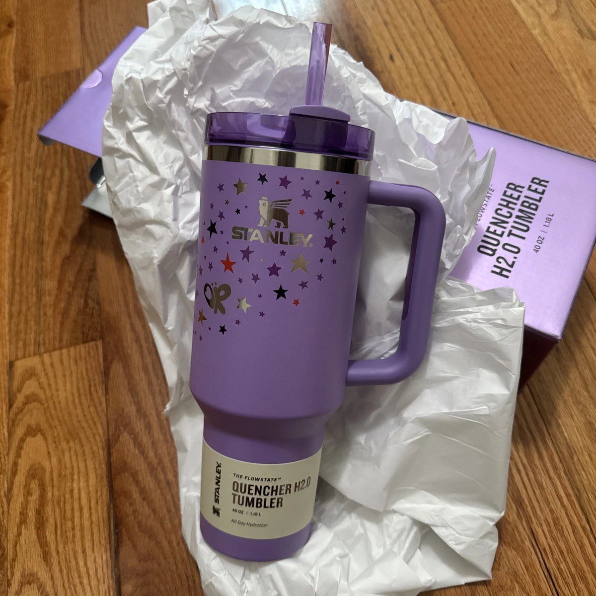 Stanley x Olivia Rodrigo 40oz Flowstate Quencher Tumbler Purple NEW