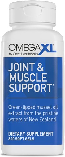 OmegaXL 300 Soft Gels Joint & Muscle Support Supplement | Green-Lipped Mussel Oil | New Zealand | Fresh USA Stock