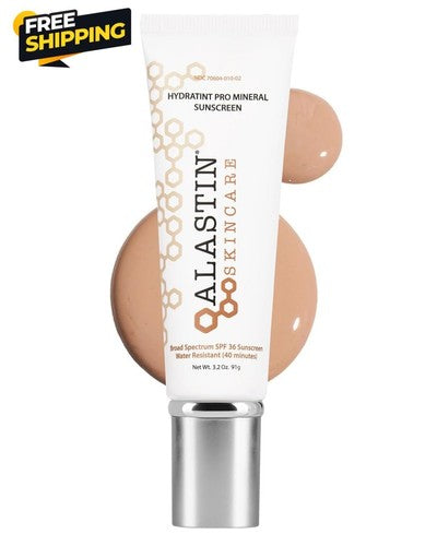 ALASTIN HydraTint Pro Mineral Broad Spectrum Sunscreen SPF 36 – Tinted Face Sunscreen – 3.2 oz / 91g
