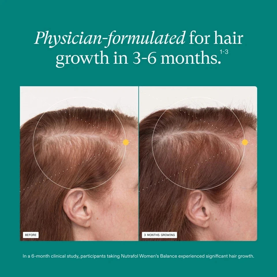 Nutrafol Women's Balance Hair Growth Supplement 120 Capsules