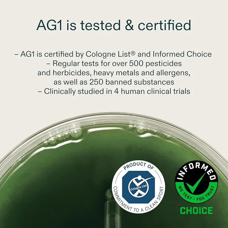 AG1 Daily Foundational Nutrition Greens Powder – 30-Day Supply
