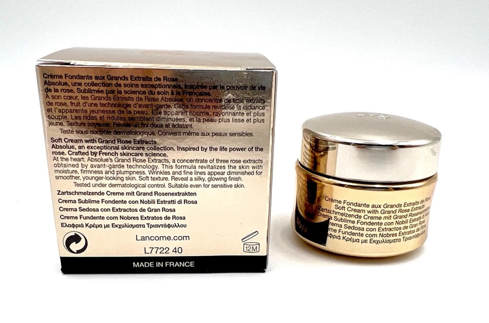 Lancôme Absolue Soft Cream 15ml Grand Rose Extracts New in Box