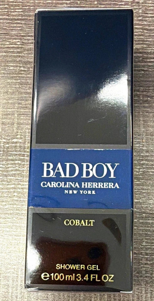 Carolina Herrera Bad Boy Cobalt Men’s Blue Shower Gel 3.4 oz