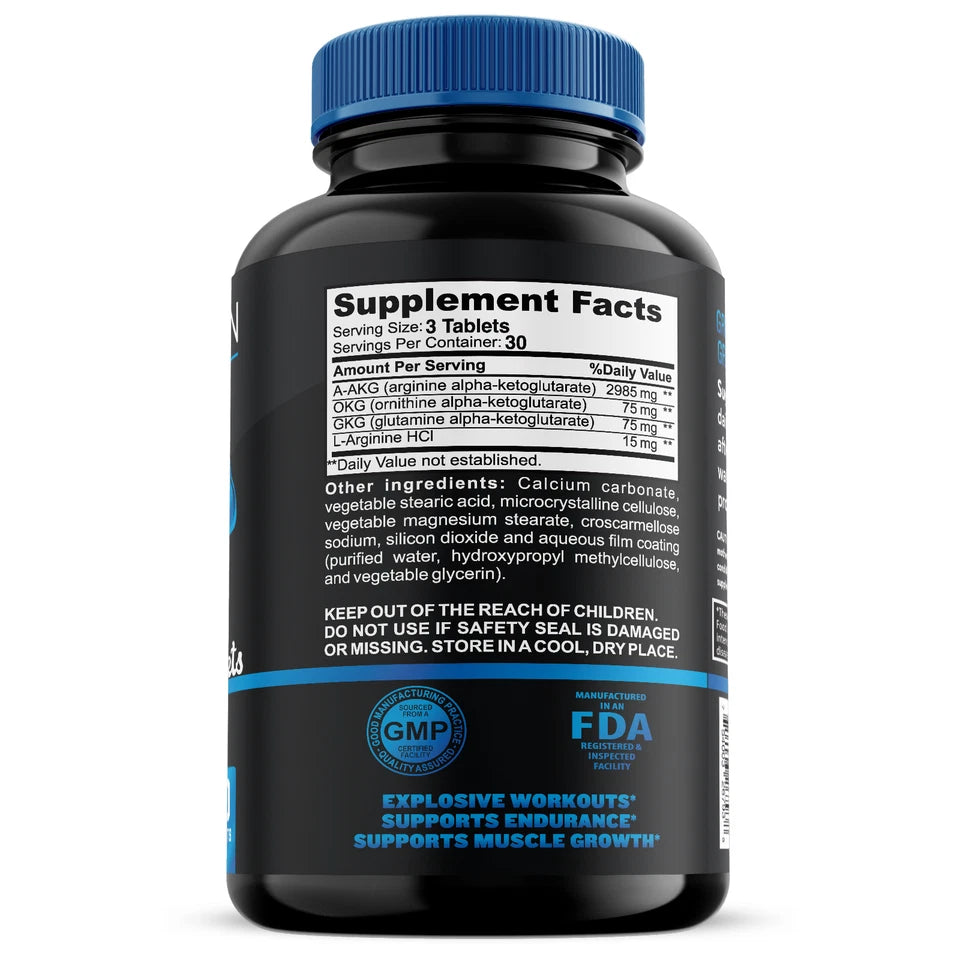 L-Arginine Nitric Oxide Pre-Workout & Amino Acid Supplement