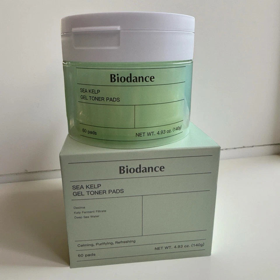 BIODANCE Sea Kelp Gel Toner Pads 60EA – Moisturizing Nourishing Korean Skincare