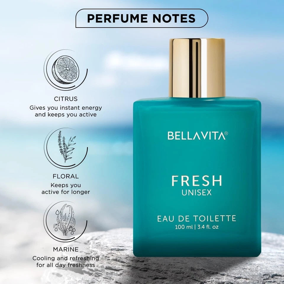 Bella Vita Luxury FRESH Unisex Eau De Toilette Perfume 100ML