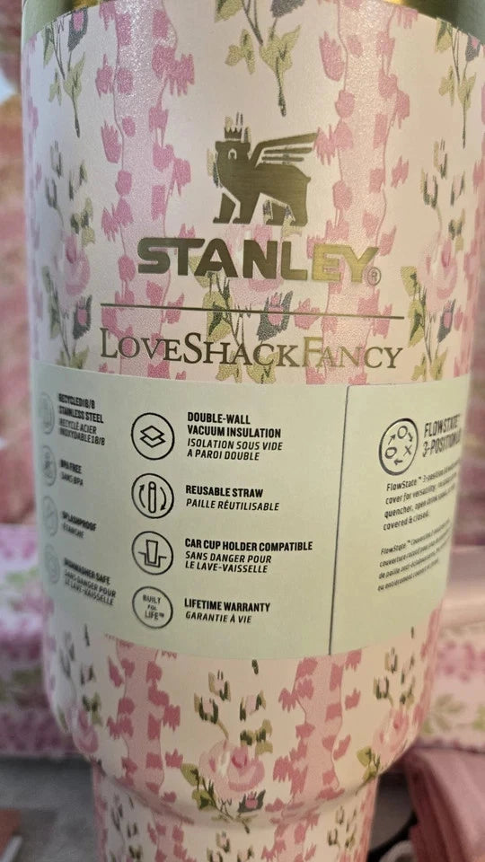 Stanley Floral Pink 40oz Tumbler