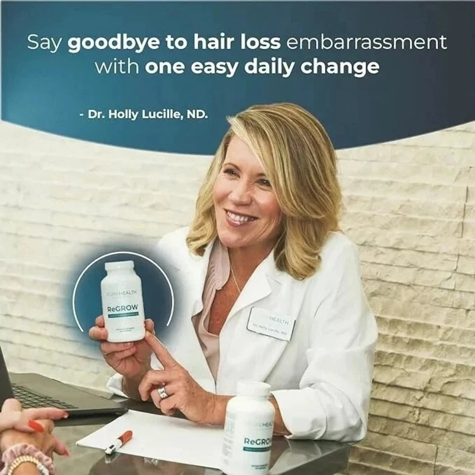 PureHealth Research ReGrow Hair Growth Vitamins with Biotin