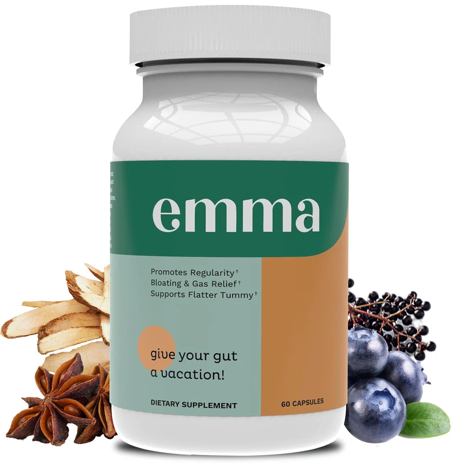 Emma 60 Capsules Energy & Digestive Gut Health SupplementEmma 60 Capsules Energy & Digestive Gut Health Supplement