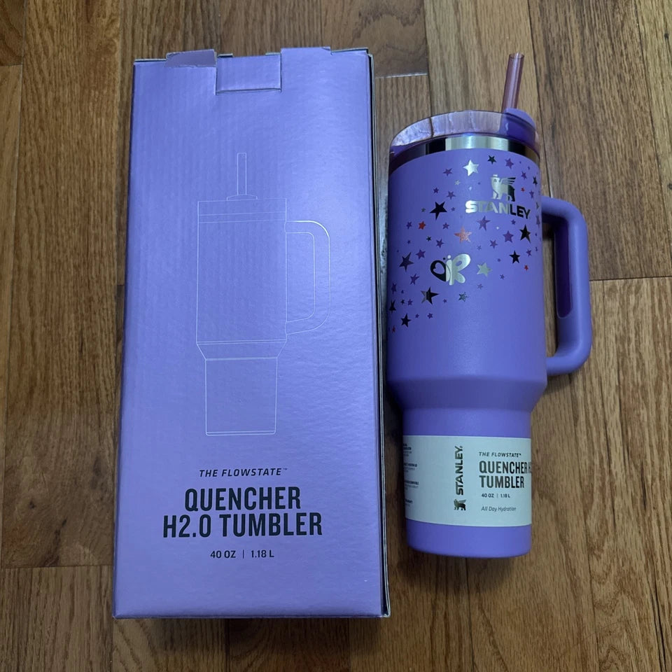 Stanley x Olivia Rodrigo 40oz Flowstate Quencher Tumbler Purple NEW