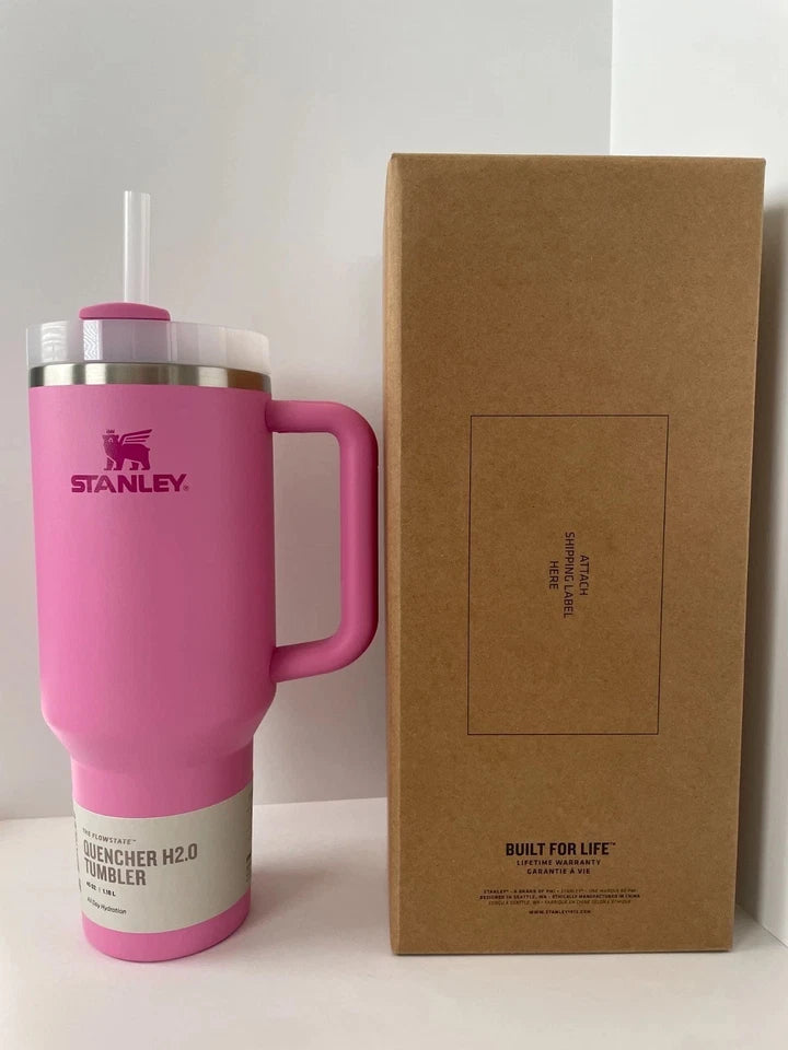 Stanley Quencher H2.0 FlowState 40oz Tumbler – Pink Peony