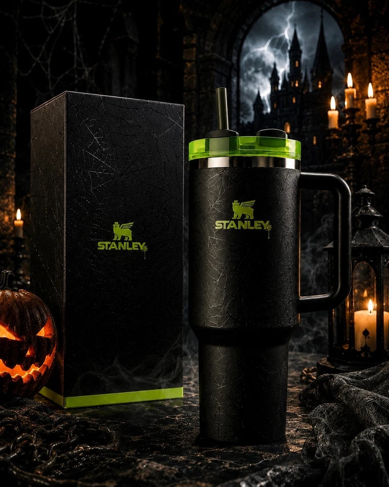 Stanley Halloween Web Glow H2.0 40oz Tumbler Limited Edition New