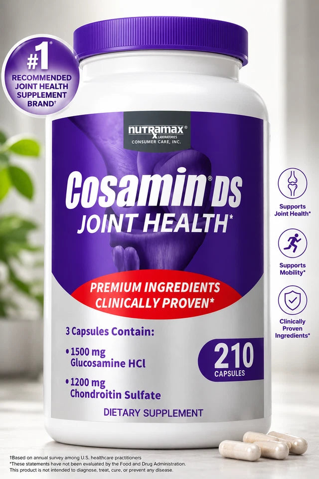 Cosamine DS Joint Health Glucosamine & Chondroitin 210 Capsules EXP 06/2028