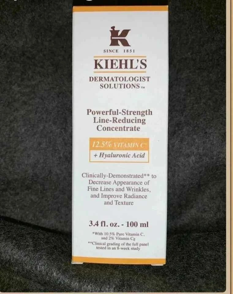Kiehl’s Powerful-Strength Line-Reducing Concentrate 12.5% Vitamin C + Hyaluronic Acid – 3.4 fl oz / 100 ml