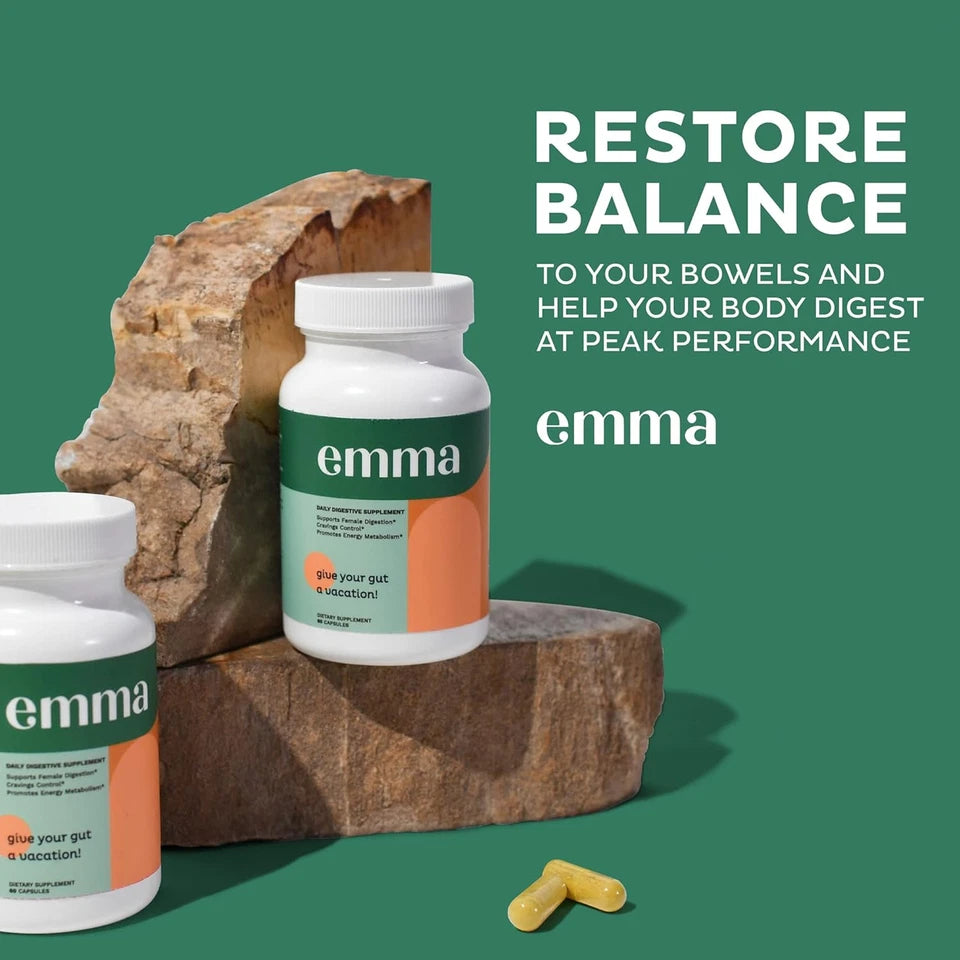 Emma 60 Capsules Energy & Digestive Gut Health SupplementEmma 60 Capsules Energy & Digestive Gut Health Supplement